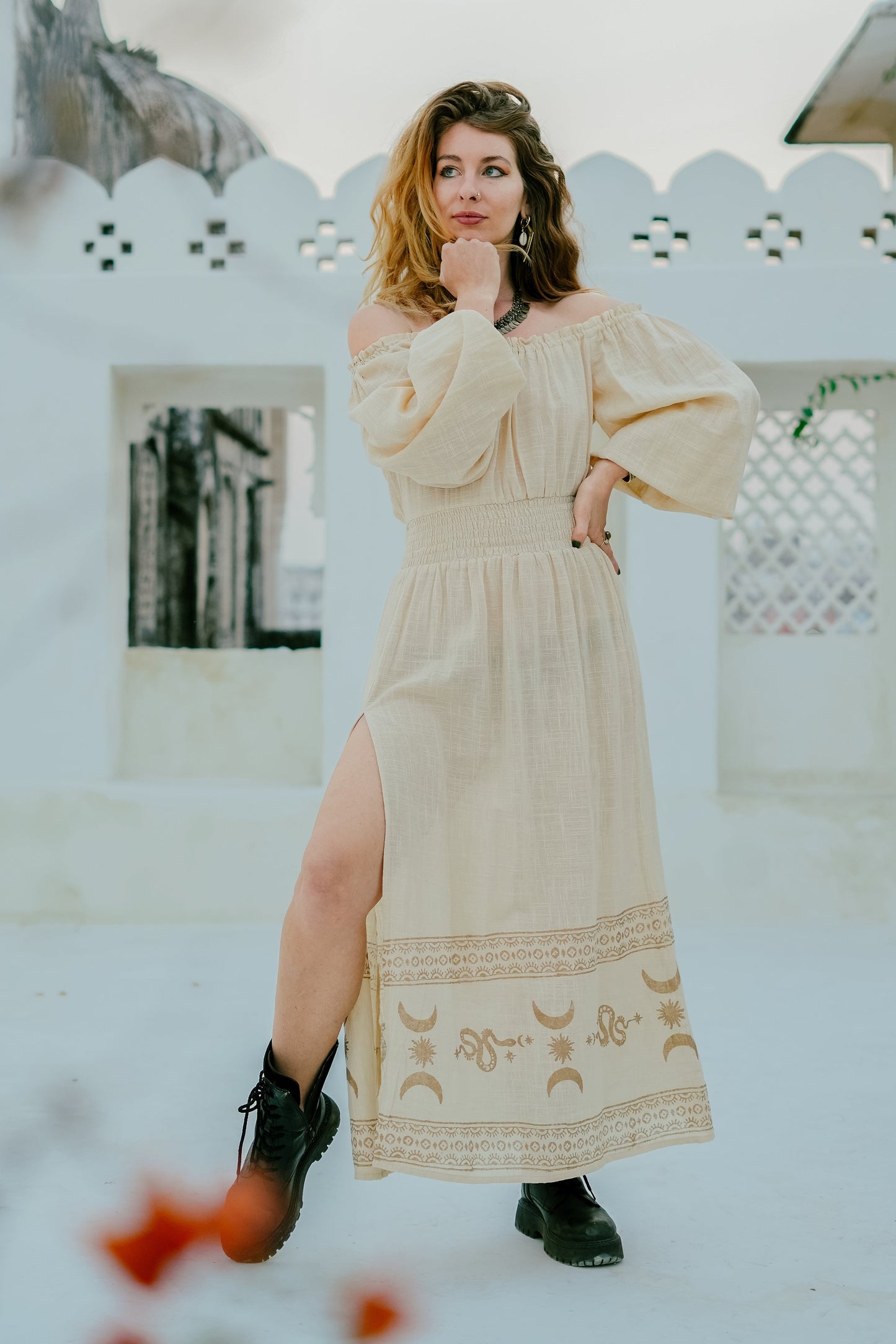 Serpentina dress| festival jurk | Wit |