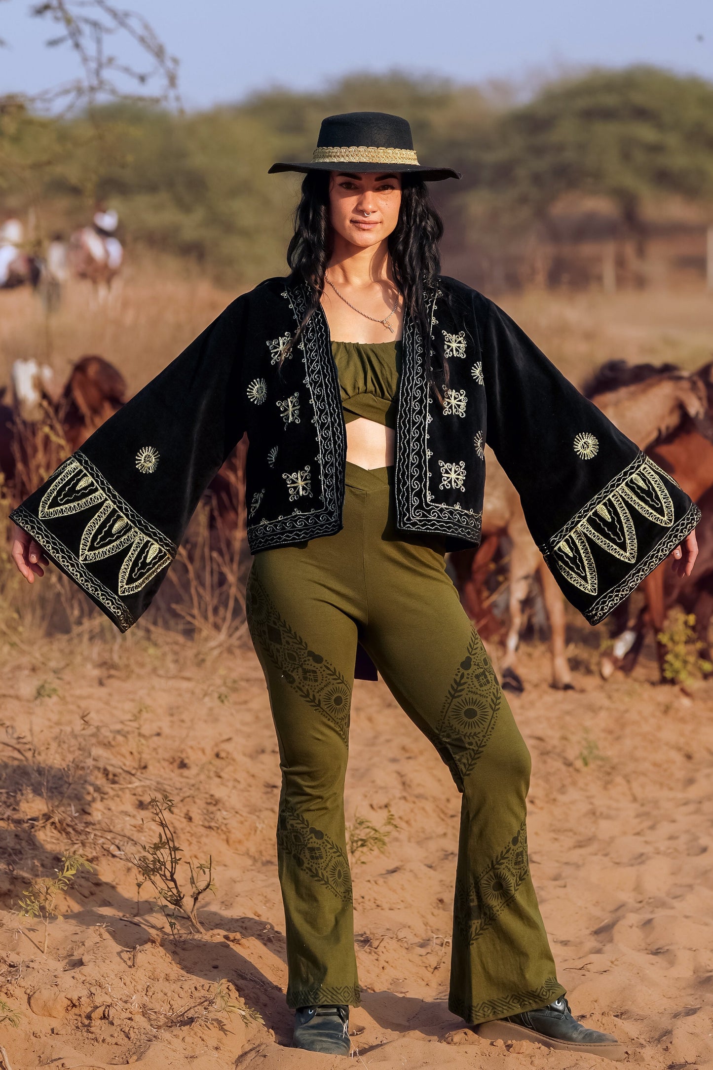 Indian Summer Samtjacke