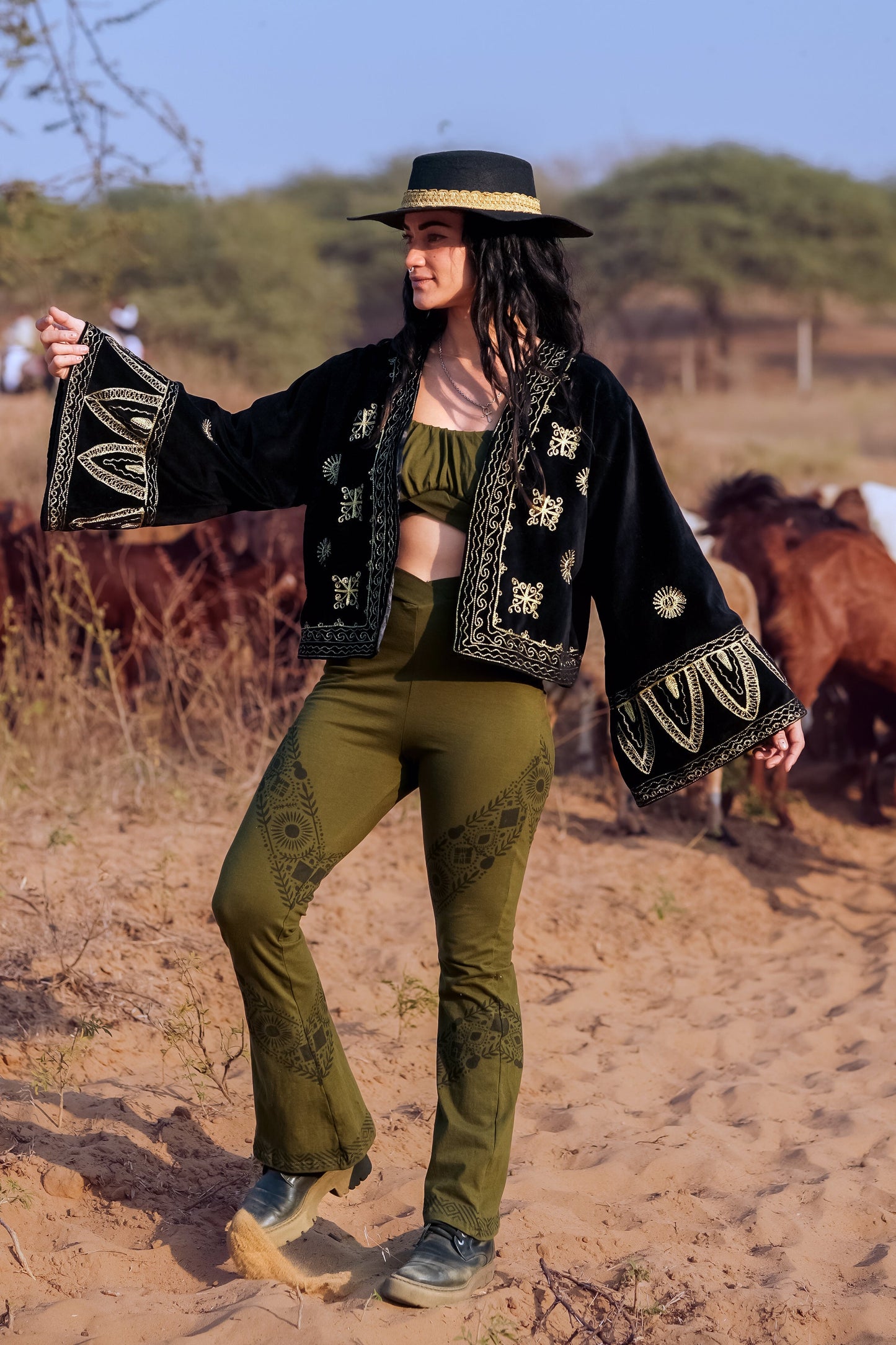Indian Summer Samtjacke