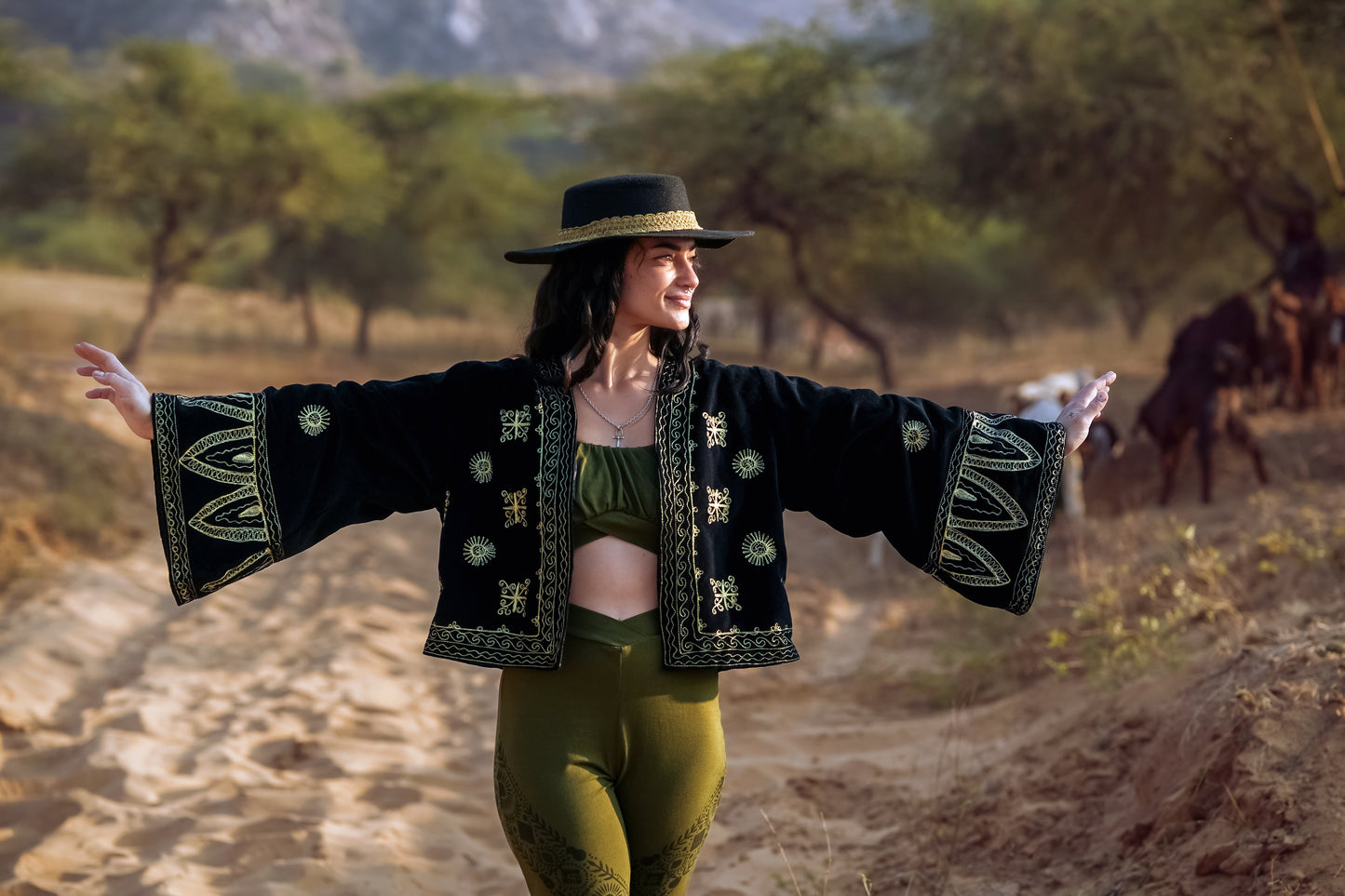 Indian Summer Samtjacke