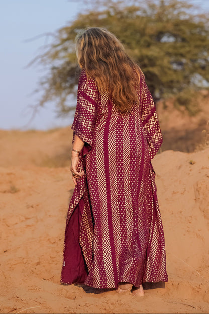 Ayla Kaftan Dress- Lange boho kaftan jurk