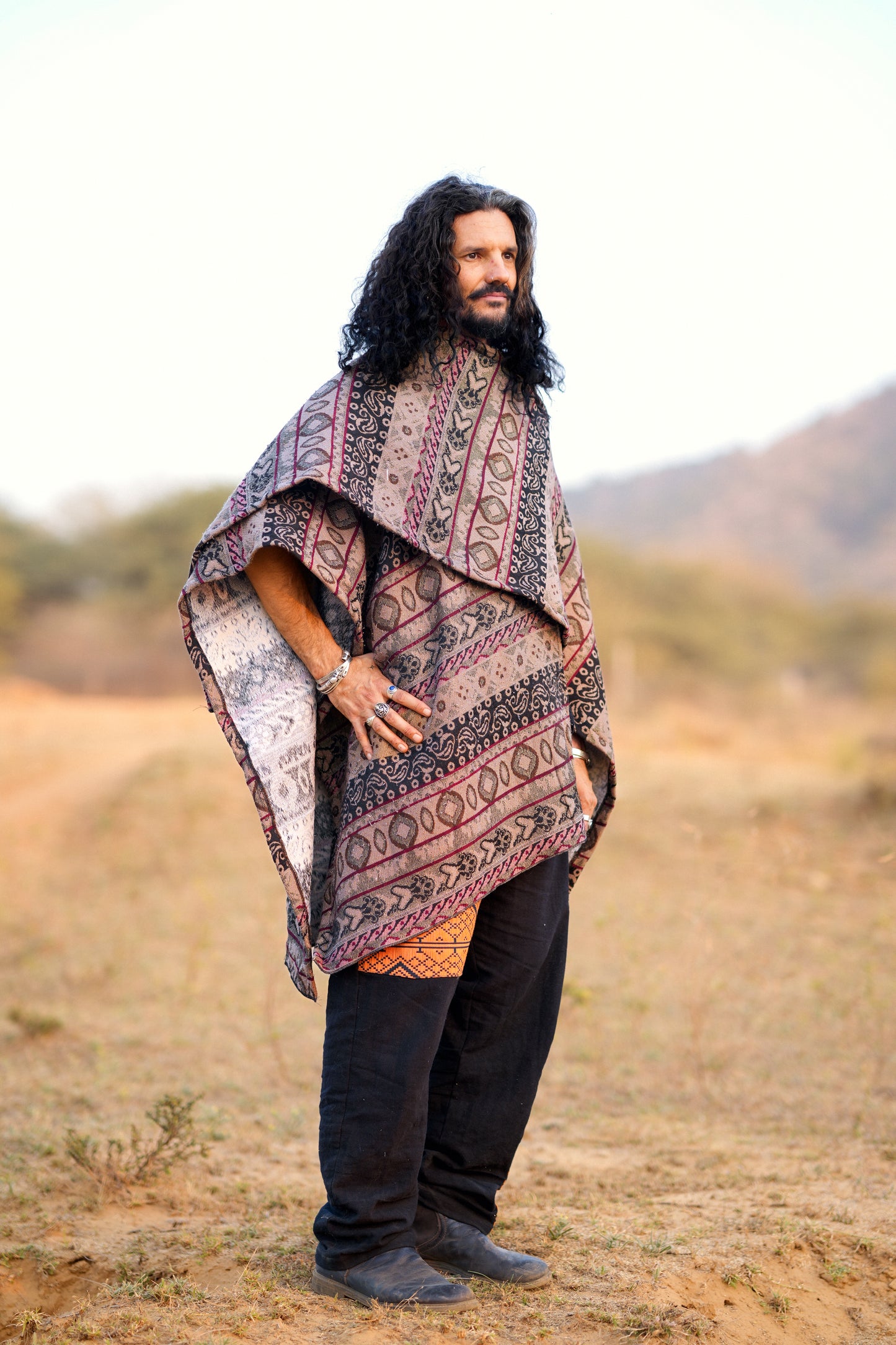 Aravalli Shawl – Bohemian Festival Omslagdoek met Franjes
