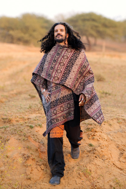 Aravalli Shawl – Bohemian Festival Omslagdoek met Franjes